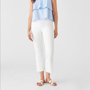 DL1961 Bridget Crop Bootcut - Napa - White Size 24